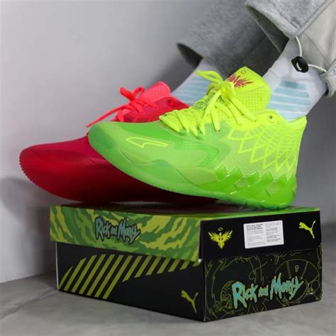 fake lamelo ball rick and morty shoes|rick and morty lamelos price.